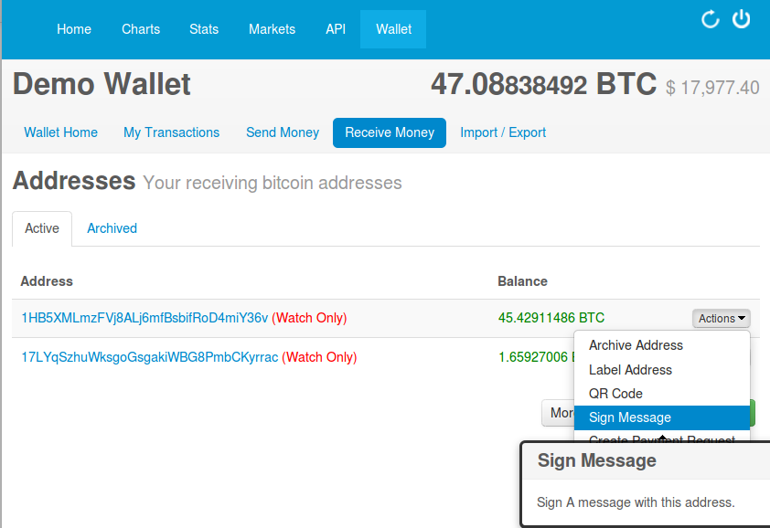 A Ads Blog New Feature Sign In With Your Bitcoin Address - 